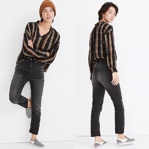 Madewell The High-Rise Slim Boyjean in Allwood Wash Size 26